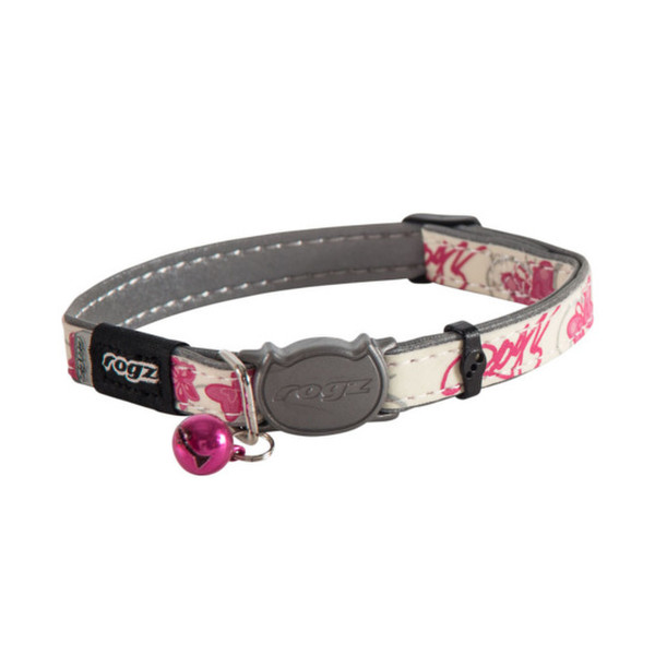 Rogz GlowCat Grey,Pink Polyurethane Cat Standard collar pet collar