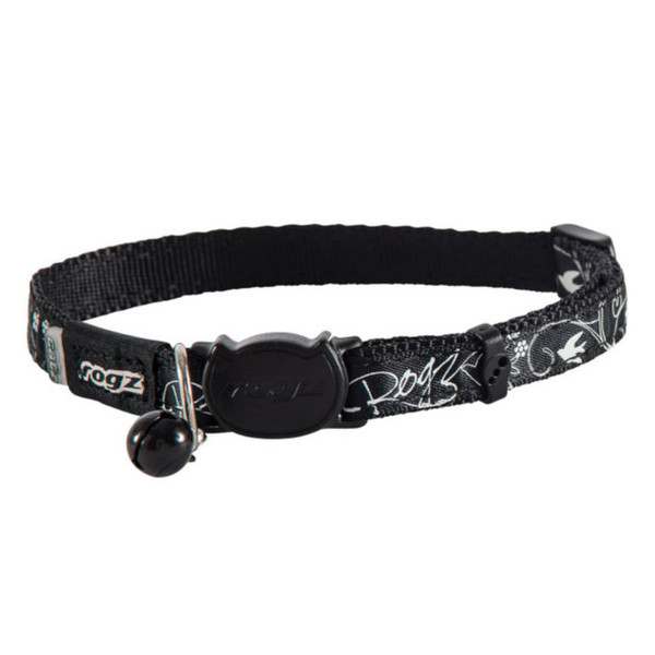 Rogz Silkycat Schwarz Katze Halsband für Haustiere