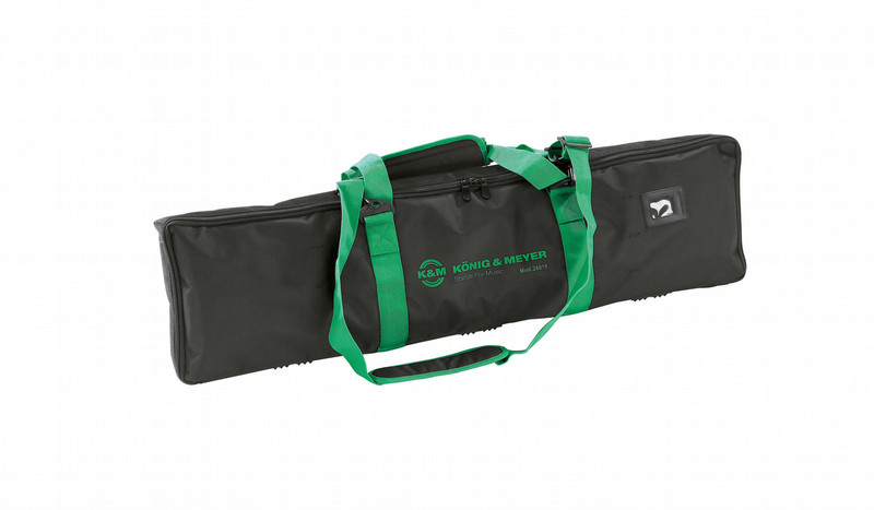 König & Meyer 26019-000-00 Shoulder bag case Нейлон Черный, Зеленый сумка для аудиоаппаратуры