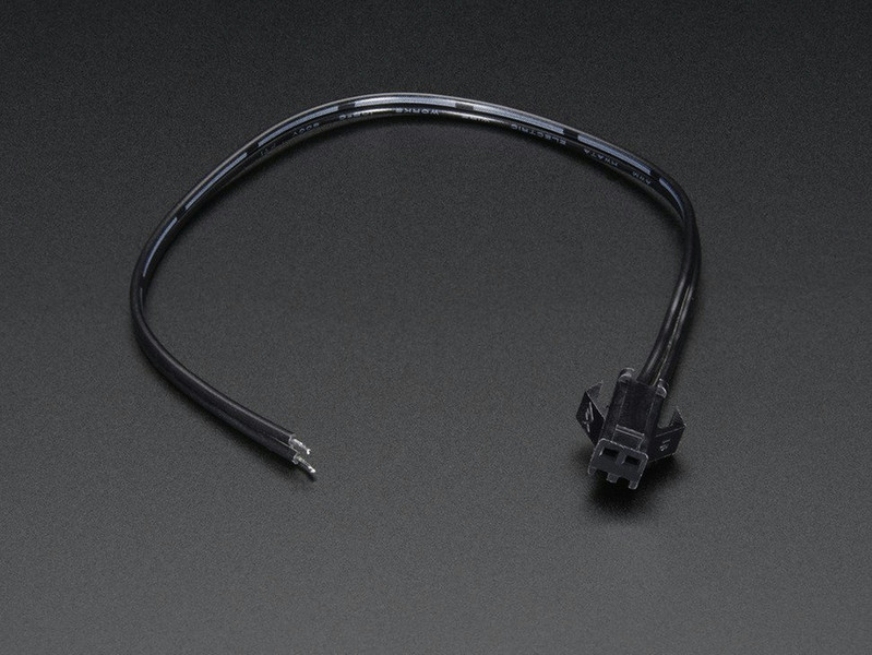 Adafruit 318 0.191m Black power cable