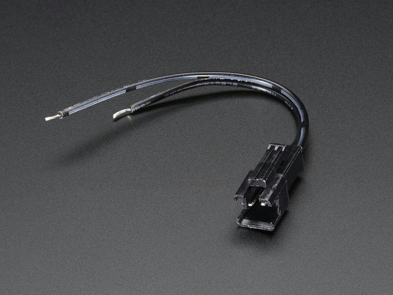 Adafruit 319 0.075m Black power cable