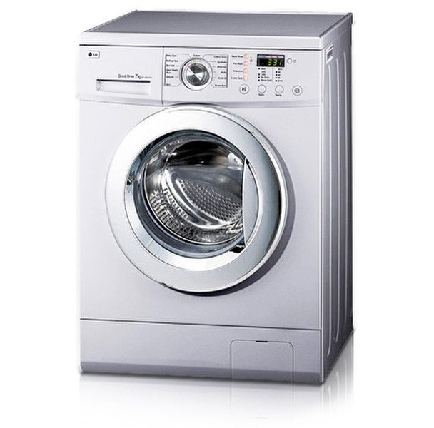 LG DD147FDN freestanding Front-load 7kg 1400RPM A+ White washing machine