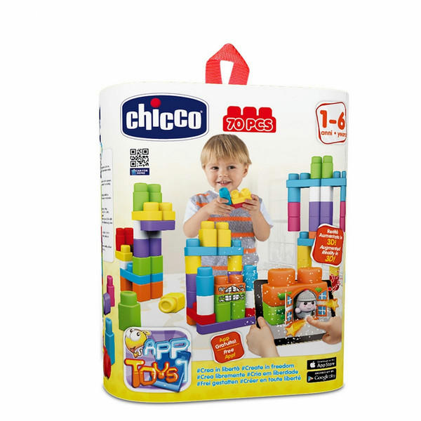 Chicco 00007425000000 70шт детский строительный блок