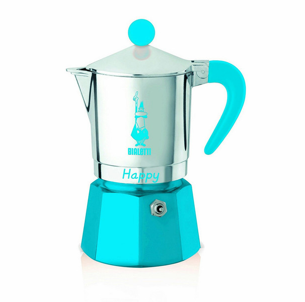 Bialetti Happy 0.06л Алюминиевый, Синий