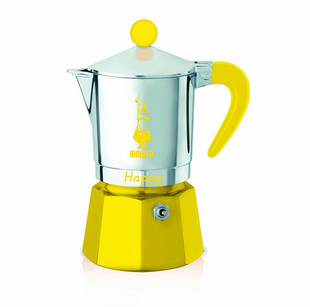 Bialetti Happy 0.06L Aluminium,Yellow