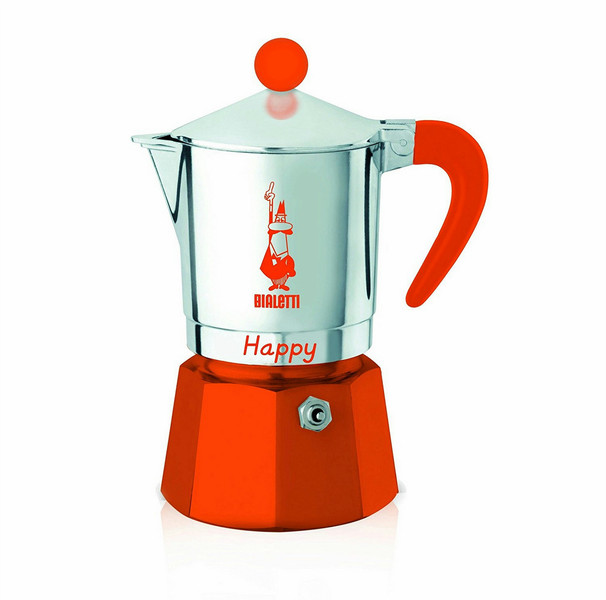 Bialetti Happy 0.06л Алюминиевый, Оранжевый