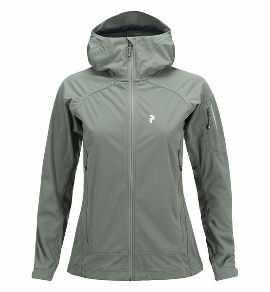 PeakPerformance G47007014 Women's shell jacket/windbreaker XS Полиэстер Зеленый