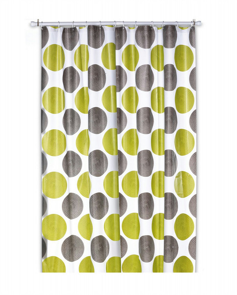 Kela 22081 Ring Polyethylene-vinyl acetate (PEVA) Green,Grey shower curtain