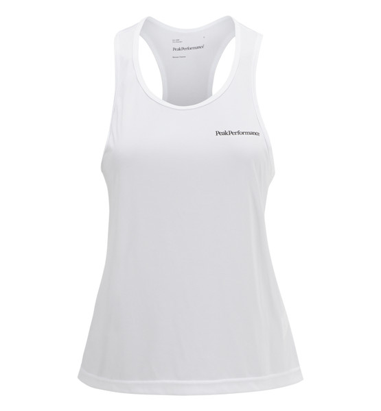 PeakPerformance G61350013-089-XS Рубашка XS Без рукавов Глубокая круглая горловина Полиэстер Белый женская рубашка/топ