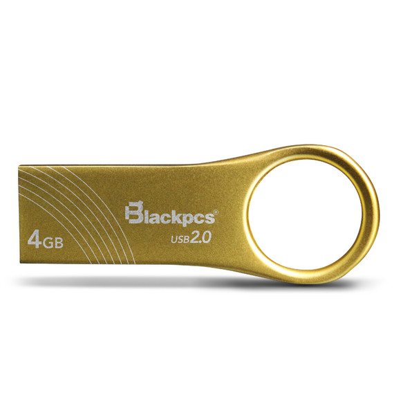 Blackpcs MU2102G-4 4ГБ USB 2.0 Тип -A Золотой USB флеш накопитель