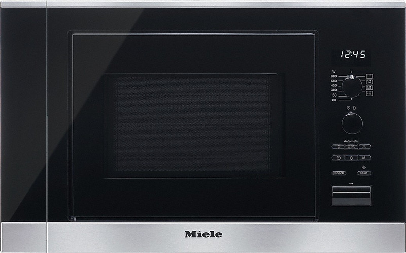 Miele M 6022-55 SC Встроенный Микроволновая печь с грилем 17л 800Вт Черный, Нержавеющая сталь