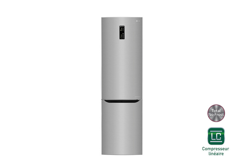 LG GBD6336SPS Freestanding 343L A++ Stainless steel fridge-freezer