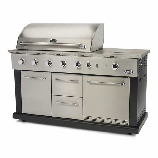 Boretti Luciano Grill Cooking station 24500W Black,Stainless steel