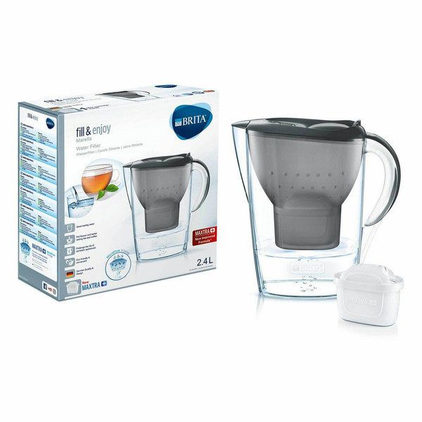 Brita 1024040 Pitcher water filter 2.4л Черный, Прозрачный фильтр для воды