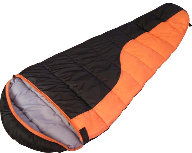 Inland 04053 Mummy sleeping bag Polyester,Tricot Black,Orange sleeping bag