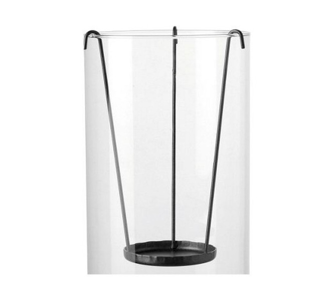 LEONARDO 012818 Glass,Polyurethane Grey candle holder