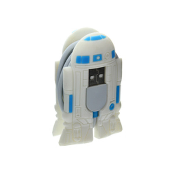 Star Wars CBSW-USB-R2D2 Стол Cable holder Синий, Серый, Белый 1шт кабельный органайзер