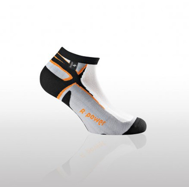 Rohner R-power l/r Черный, Серый, Оранжевый, Белый Мужской No-show socks