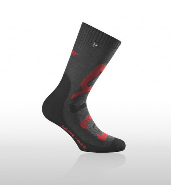 Rohner Hiking men Anthracite,Grey,Red Male Classic socks