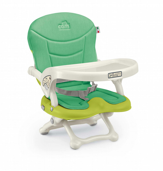 Cam Smarty Pop Booster high chair Padded seat Green,White