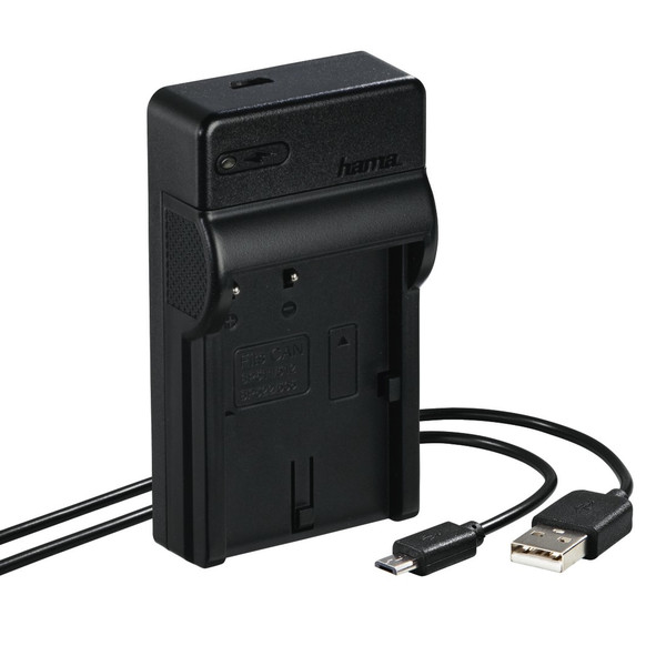 Hama Travel Indoor battery charger Black