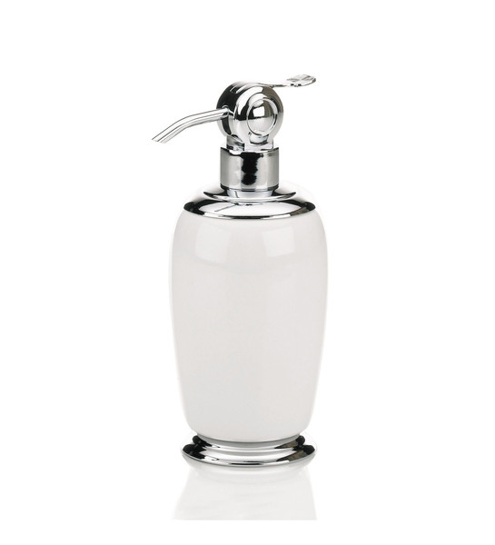 Kela 20781 Stainless steel,White soap/lotion dispenser