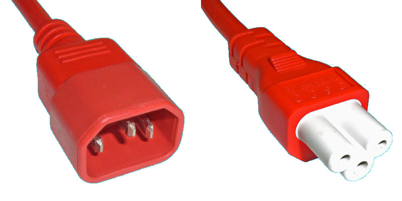 Diggelmann NCNG3RD-1 1m C14 coupler C5 coupler Red power cable