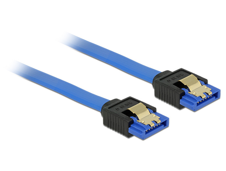 DeLOCK 84976 0.1m SATA 7-pin SATA 7-pin Black,Blue SATA cable