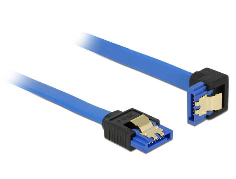 DeLOCK 85091 0.5m SATA 7-pin SATA 7-pin Schwarz, Blau SATA-Kabel
