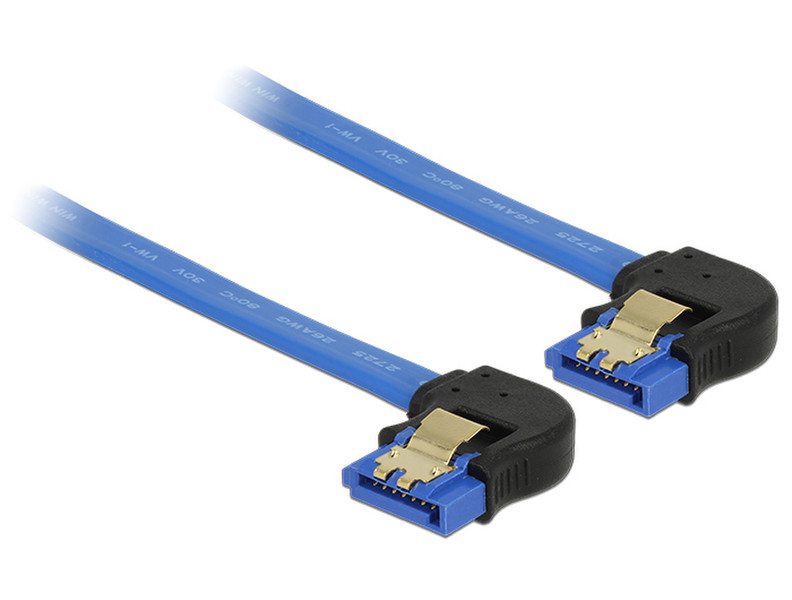 DeLOCK 85096 0.3m SATA 7-pin SATA 7-pin Schwarz, Blau SATA-Kabel