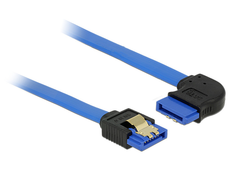 DeLOCK 84991 0.5m SATA 7-pin SATA 7-pin Black,Blue SATA cable