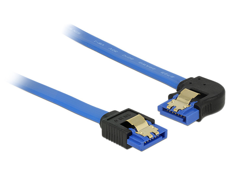 DeLOCK 84984 0.3m SATA 7-pin SATA 7-pin Schwarz, Blau SATA-Kabel