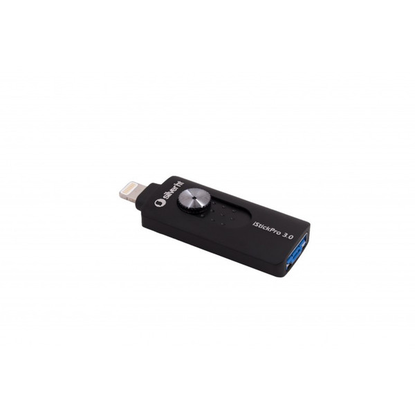 silver ht iStick Pro, 128GB 128ГБ USB 3.0 (3.1 Gen 1) Тип -A Черный USB флеш накопитель