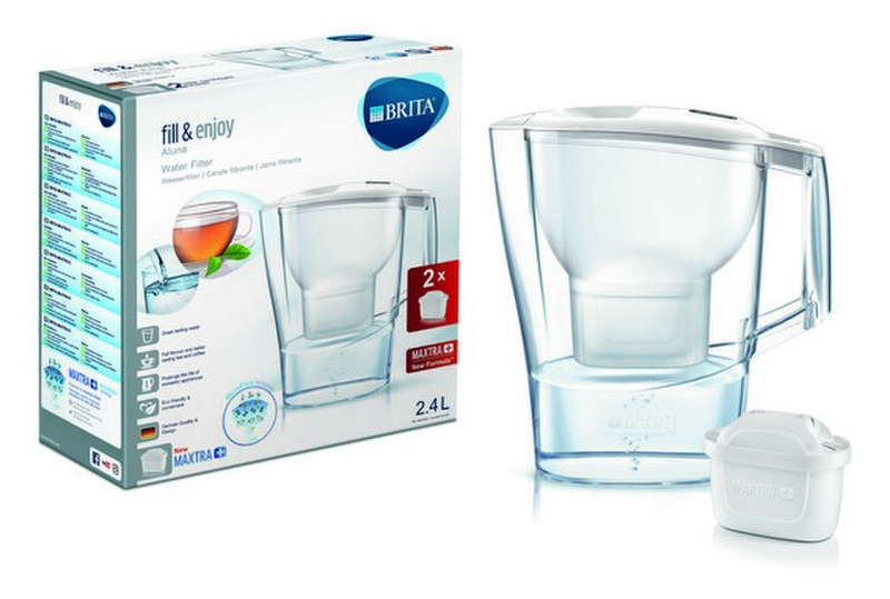 Brita 1024024 Pitcher water filter 2.4л Прозрачный, Белый фильтр для воды