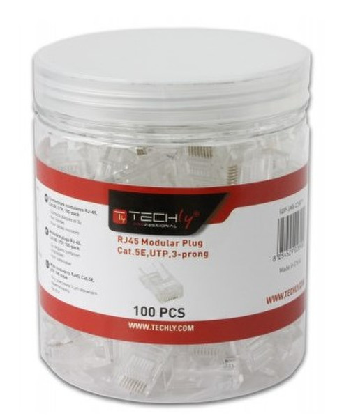 Techly IWP-JAR-C5RTY RJ45 Transparent wire connector