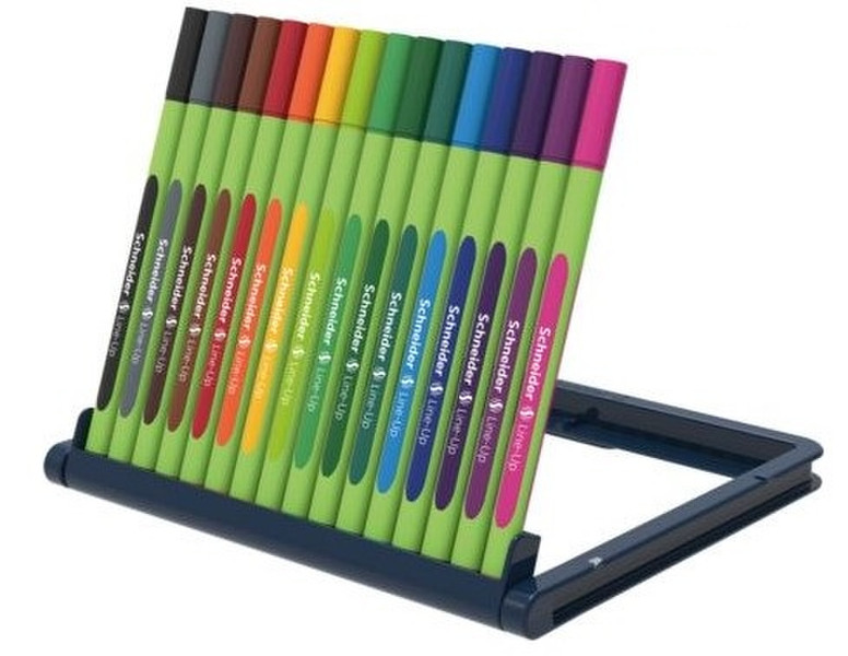 Schneider Line-Up Medium Black,Blue,Brown,Green,Grey,Orange,Pink,Purple,Red,Silver,Violet,Yellow 16pc(s) fineliner