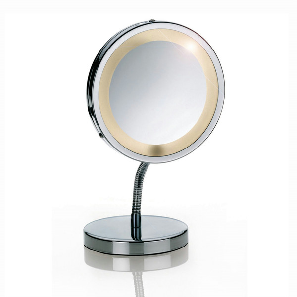 Kela 21496 Freestanding Round Chrome makeup mirror