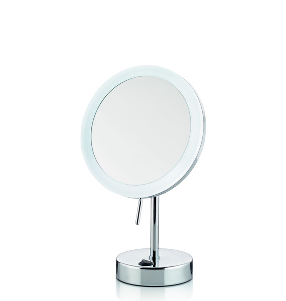 Kela 20628 Freestanding Round Stainless steel makeup mirror