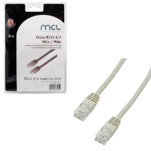 MCL FCM12RZ-2M 2м Белый телефонный кабель