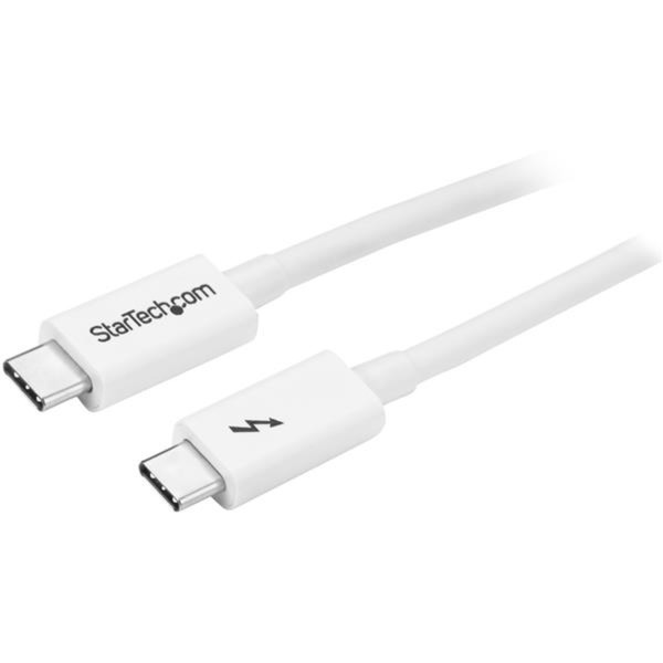 StarTech.com Thunderbolt 3 Kabel - 20Gbit/s - 1m - Weiß - Thunderbolt, USB und DisplayPort kompatibel