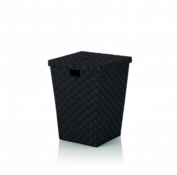 Kela Alvaro Rectangular Polypropylene (PP) Black laundry basket