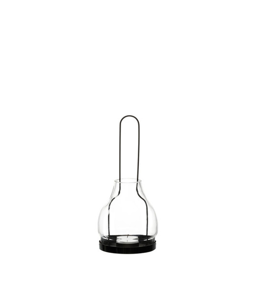 LEONARDO Giardino Glas, Metall Schwarz Kerzenständer
