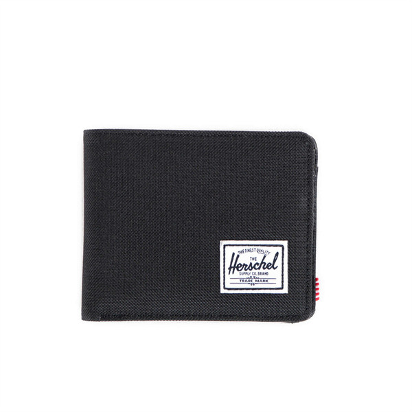 Herschel Hank Fabric,Leather,Synthetic Black wallet