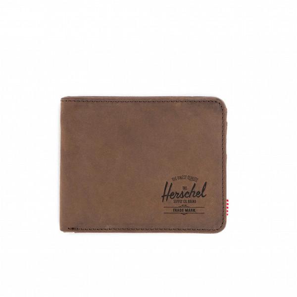 Herschel Hank Fabric,Leather Brown wallet