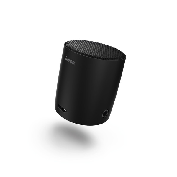Hama Mini Drum Mono portable speaker 3W Cylinder Black