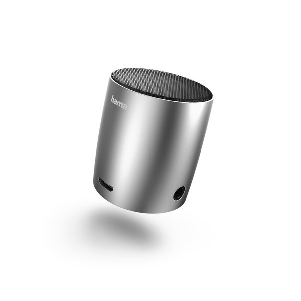 Hama Mini Drum Mono portable speaker 3Вт Цилиндр Cеребряный