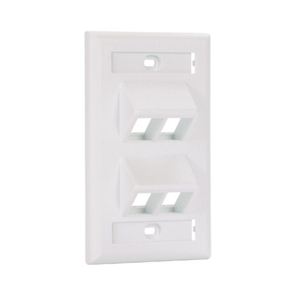 Panduit NK4VSFIW White switch plate/outlet cover
