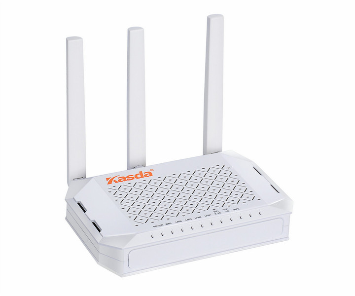 Kasda KW6512 Dual-band (2.4 GHz / 5 GHz) Fast Ethernet White wireless router