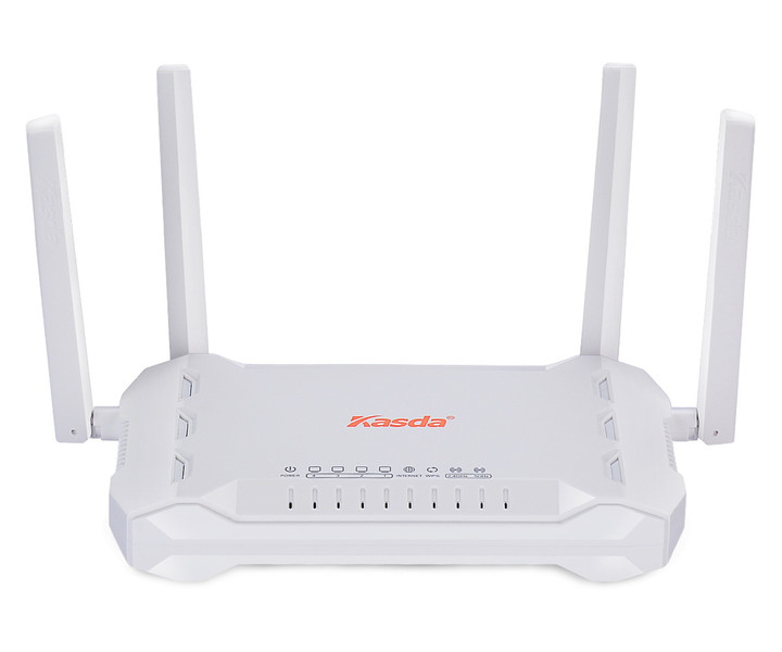 Kasda KW6515 Dual-band (2.4 GHz / 5 GHz) Fast Ethernet White wireless router