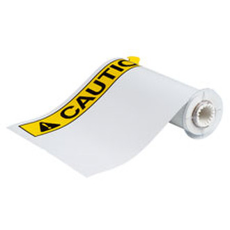 Brady People 140886 Schwarz, Weiß, Gelb Selbstklebendes Druckeretikett Druckeretikett